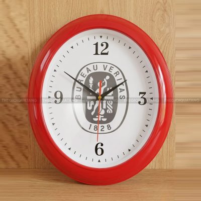 Đồng hồ treo tường in logo Bureau Veritas 1