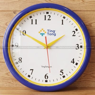 Đồng hồ treo tường in logo công ty Tingtong 4