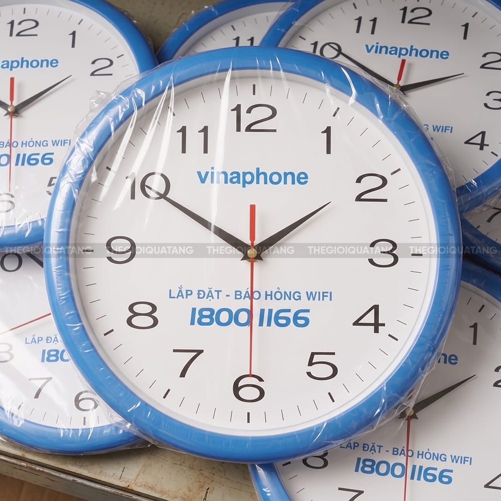 Đồng hồ treo tường in logo công ty Vinaphone 4