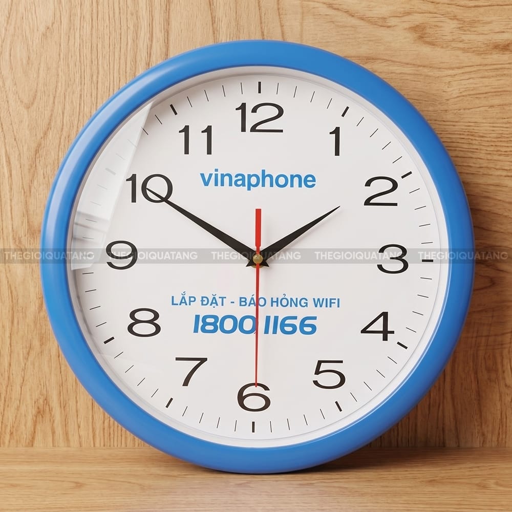 Đồng hồ treo tường in logo công ty Vinaphone 6