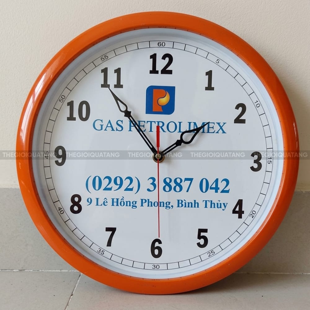 Đồng hồ treo tường in logo Gas Petrolimex 3