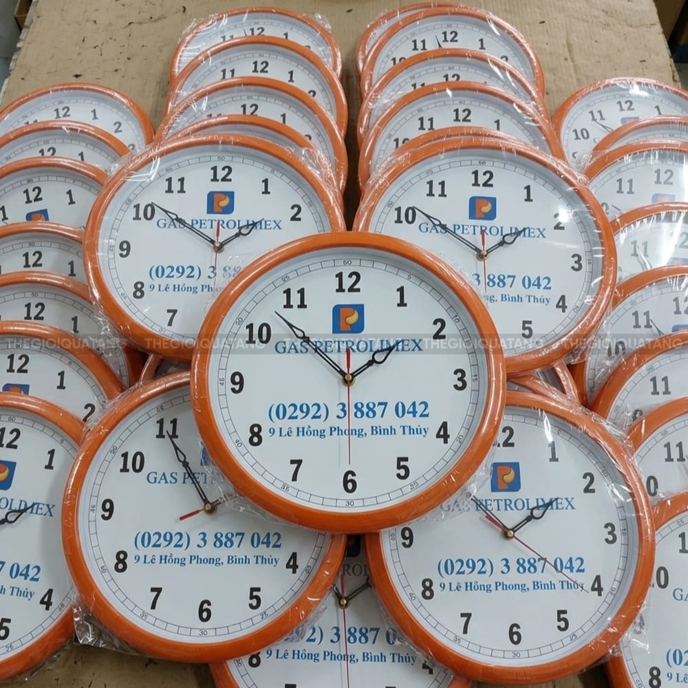 Đồng hồ treo tường in logo Gas Petrolimex 4