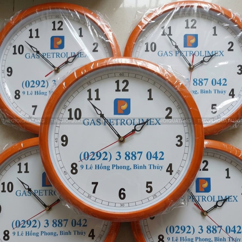Đồng hồ treo tường in logo Gas Petrolimex 5