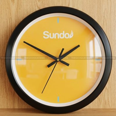 Đồng hồ treo tường in logo Sundo 1