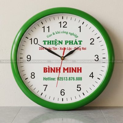 Đồng hồ treo tường in logo Thiện Phát 1