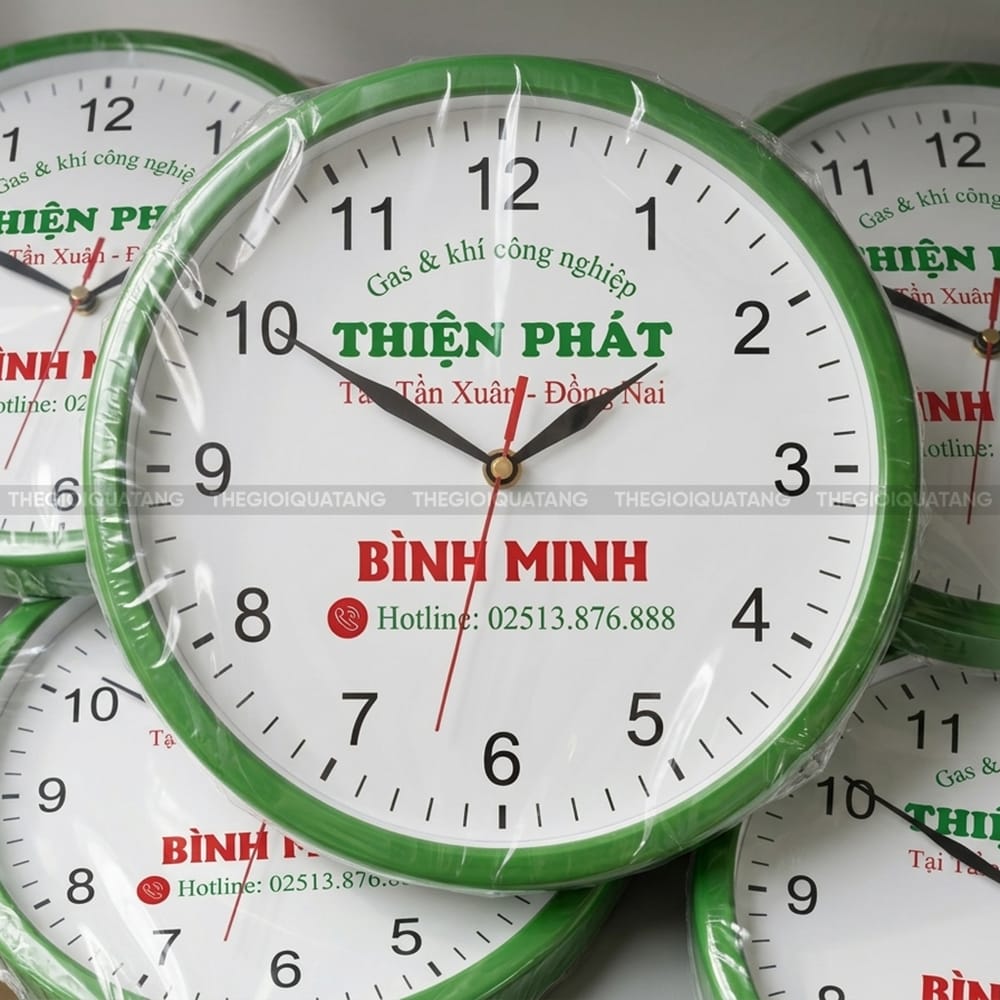 Đồng hồ treo tường in logo Thiện Phát 3