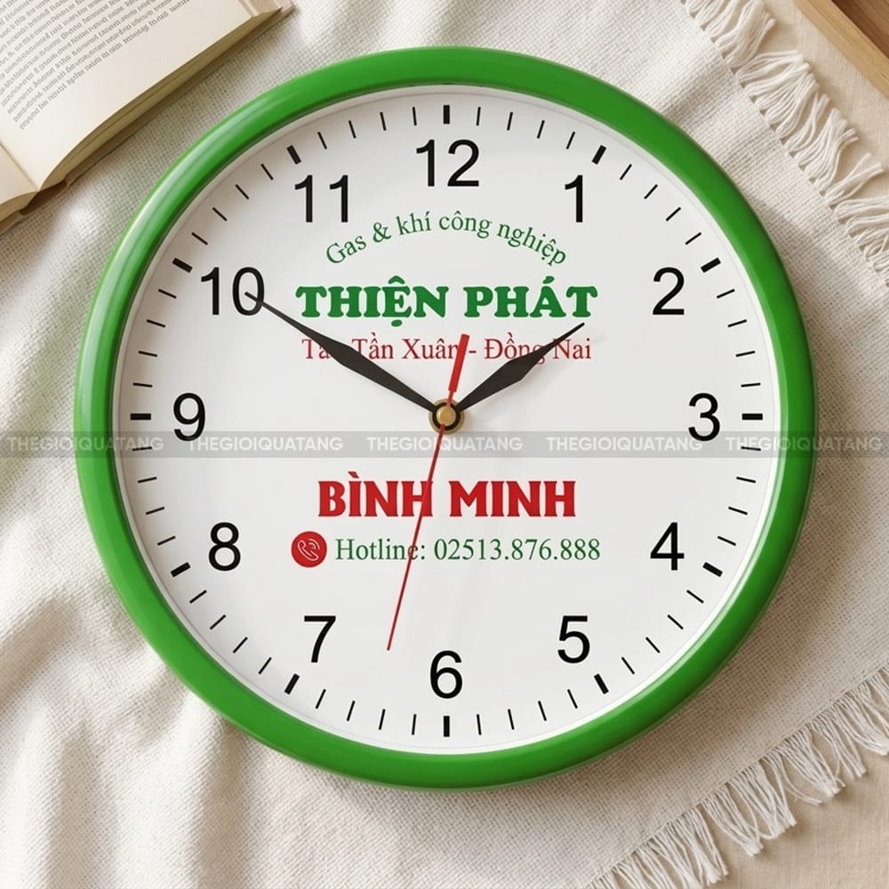 Đồng hồ treo tường in logo Thiện Phát 4