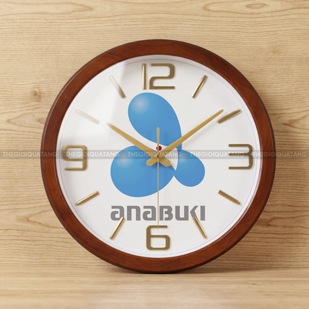 Đồng hồ treo tường quà tặng Anabuki 1