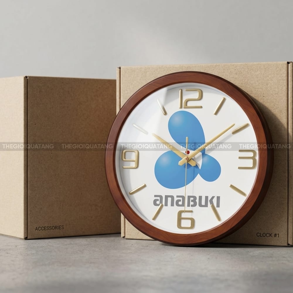 Đồng hồ treo tường quà tặng Anabuki 6