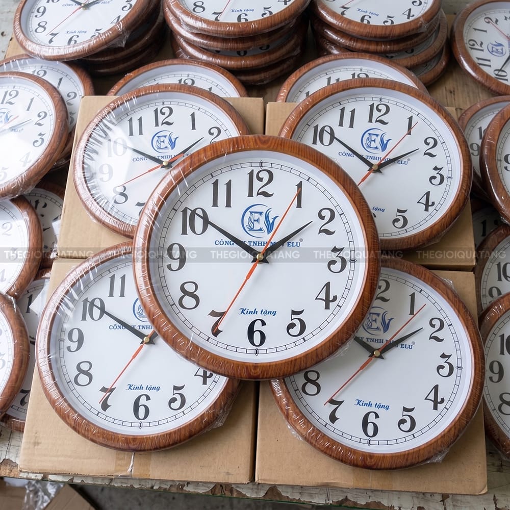 Đồng Hồ Treo Tường Quà Tặng In Logo QT25034 -1