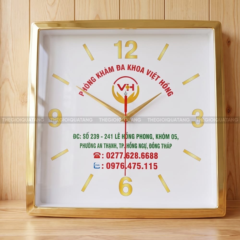 Đồng hồ treo tường quà tặng Phòng Khám Đa Khoa Việt Hồng 2