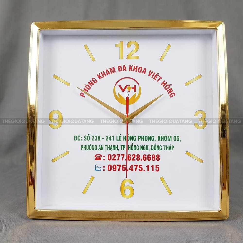 Đồng hồ treo tường quà tặng Phòng Khám Đa Khoa Việt Hồng 3