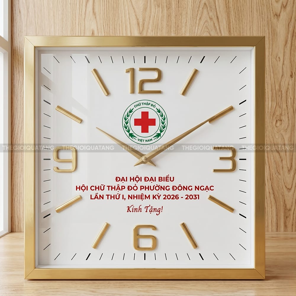 Đồng hồ treo tường vuông giá gốc tận xưởng 2