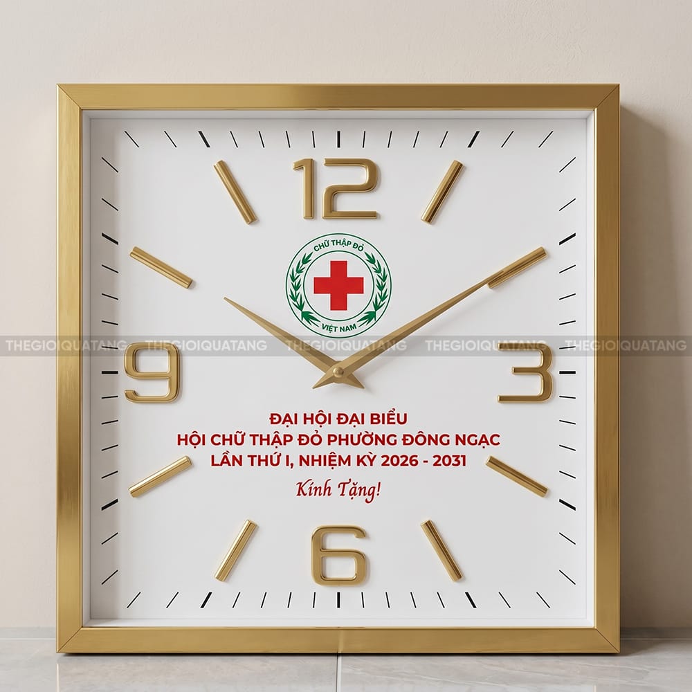 Đồng hồ treo tường vuông giá gốc tận xưởng 6