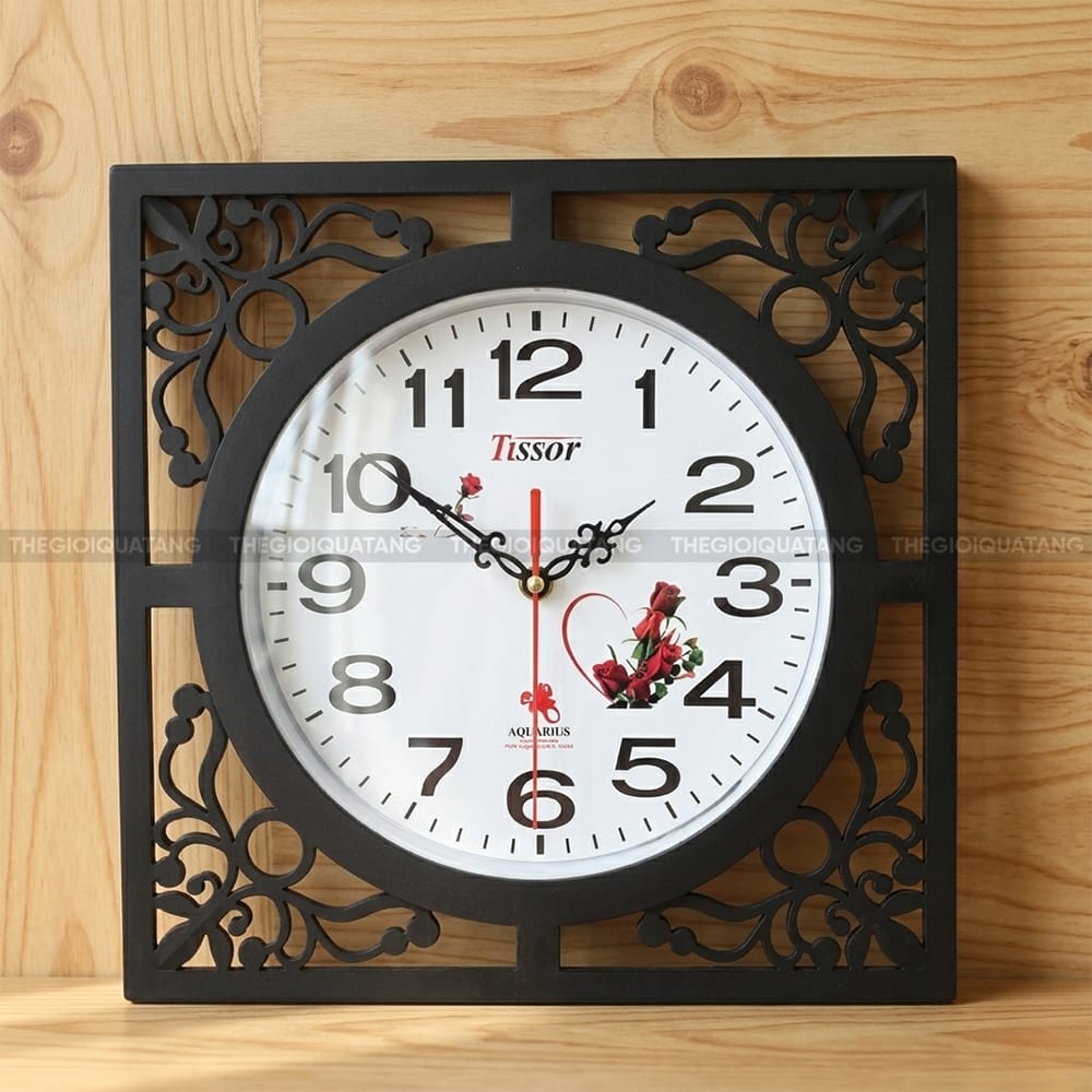 Đồng hồ treo tường vuông giá rẻ chất lượng 2