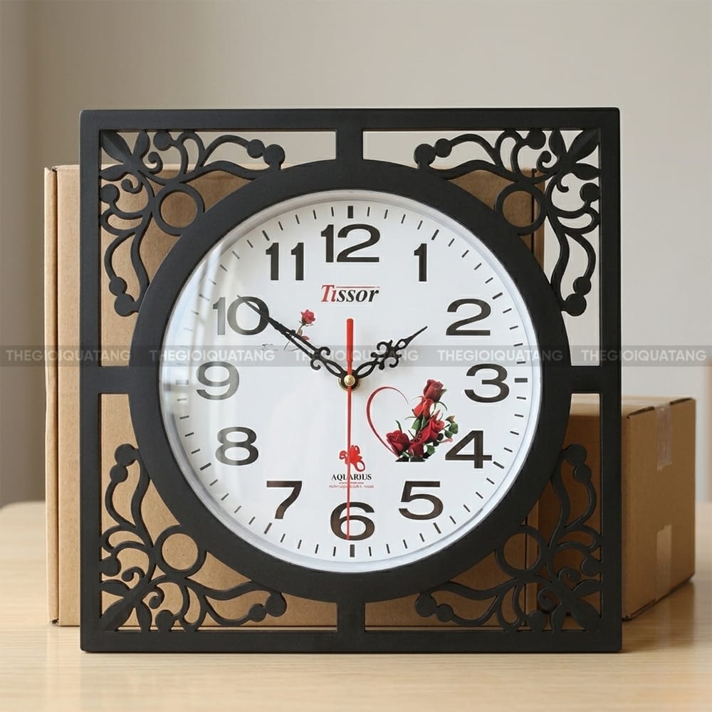 Đồng hồ treo tường vuông giá rẻ chất lượng 5