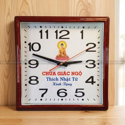 Đồng hồ treo tường vuông văn phòng hiện đại 2