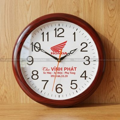 Đồng hồ tròn in logo Honda Vĩnh Phát 5