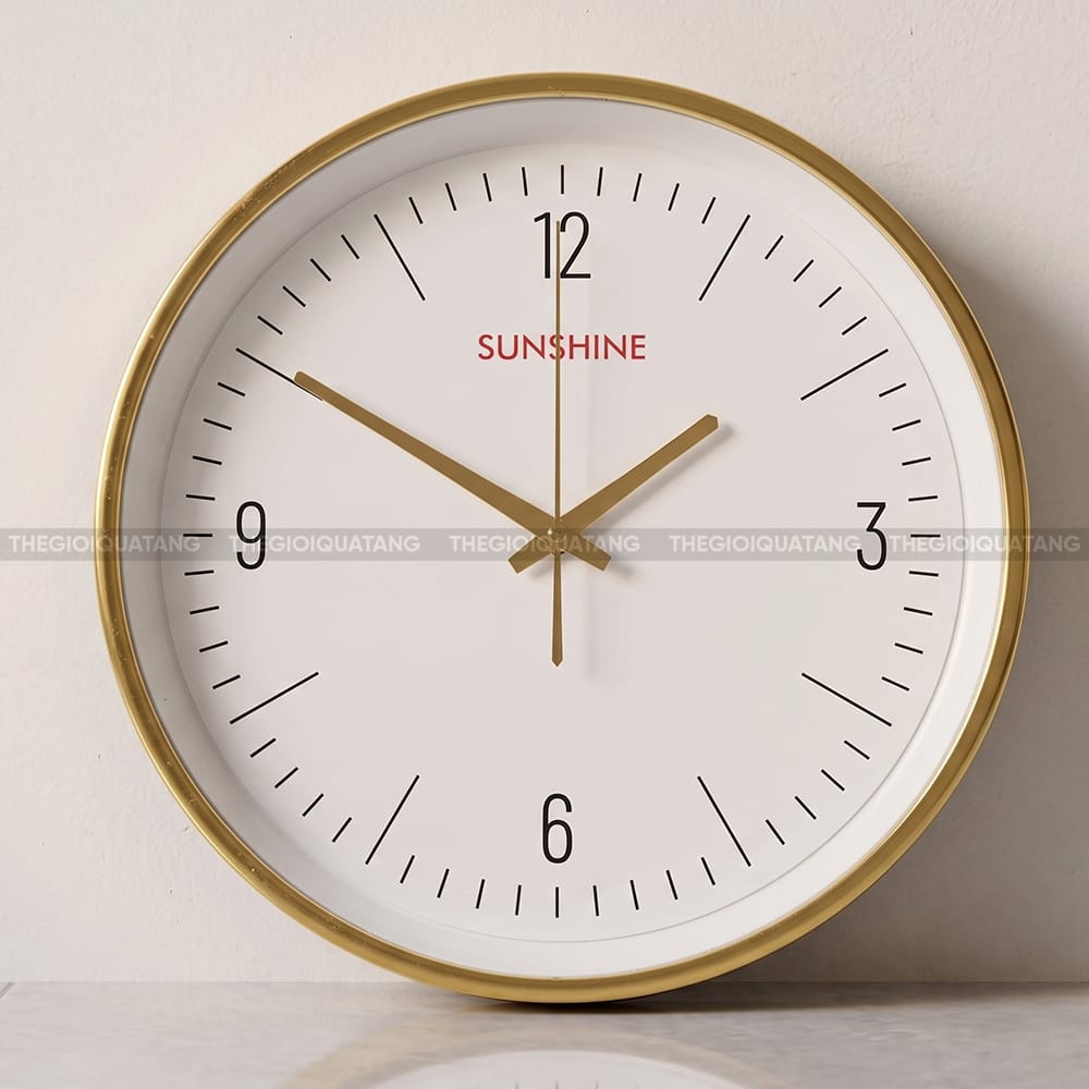 Đồng hồ tròn in logo Sunshine 3