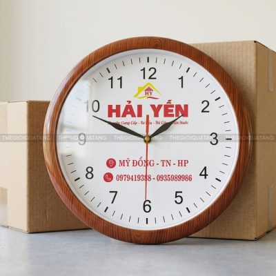 Đồng hồ tròn quà tặng Điện Nước Hải Yến 2