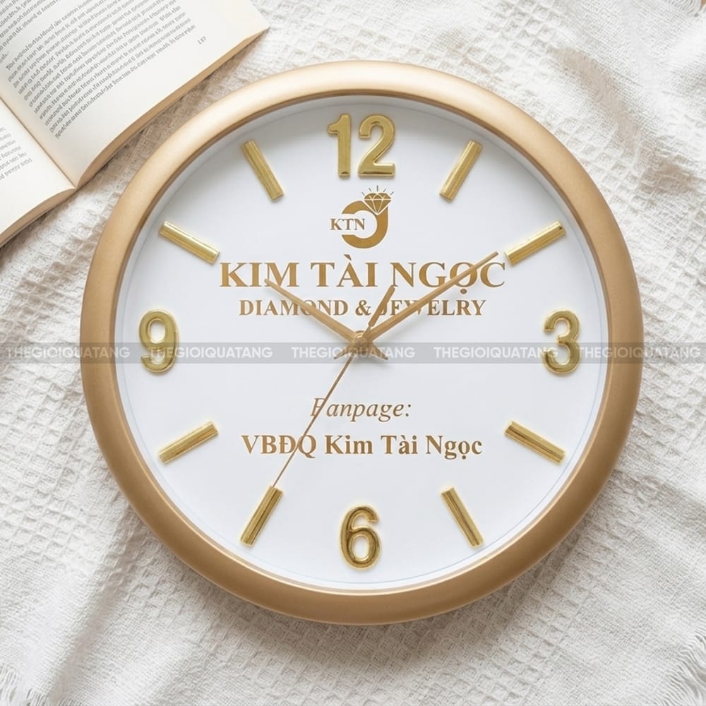 Đồng hồ tròn quảng cáo Kim Tài Ngọc 2