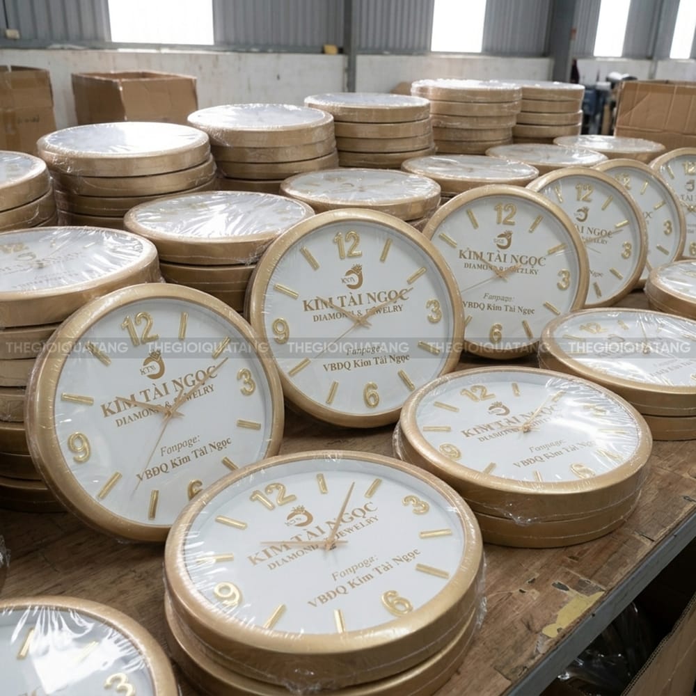 Đồng hồ tròn quảng cáo Kim Tài Ngọc
