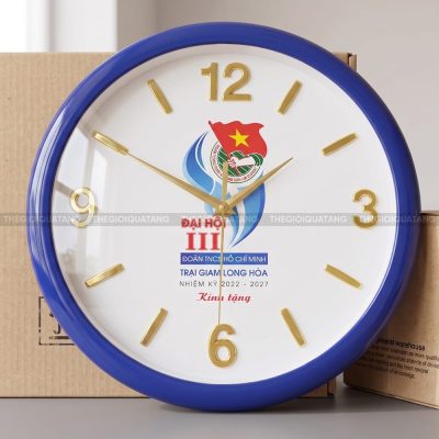 Đồng hồ tròn treo tường giá rẻ Đại Hội III Đoàn TNCS Hồ Chí Minh 3