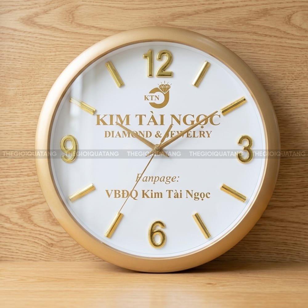 Đồng hồ tròn treo tường giá rẻ Kim Tài Ngọc Diamon 3