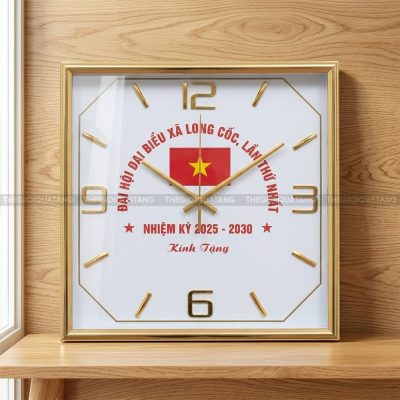 Gia công đồng hồ treo tường vuông theo yêu cầu 5