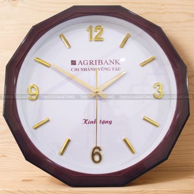 In logo lên đồng hồ treo thương hiệu ngân hàng Agribank 1