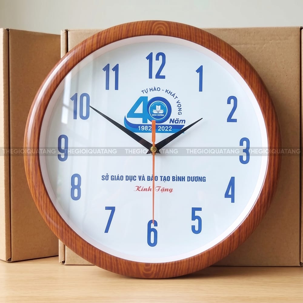 Sản xuất đồng hồ treo tường 40 năm thành lập sở Giáo Dục và Đào Tạo Bình Dương 2
