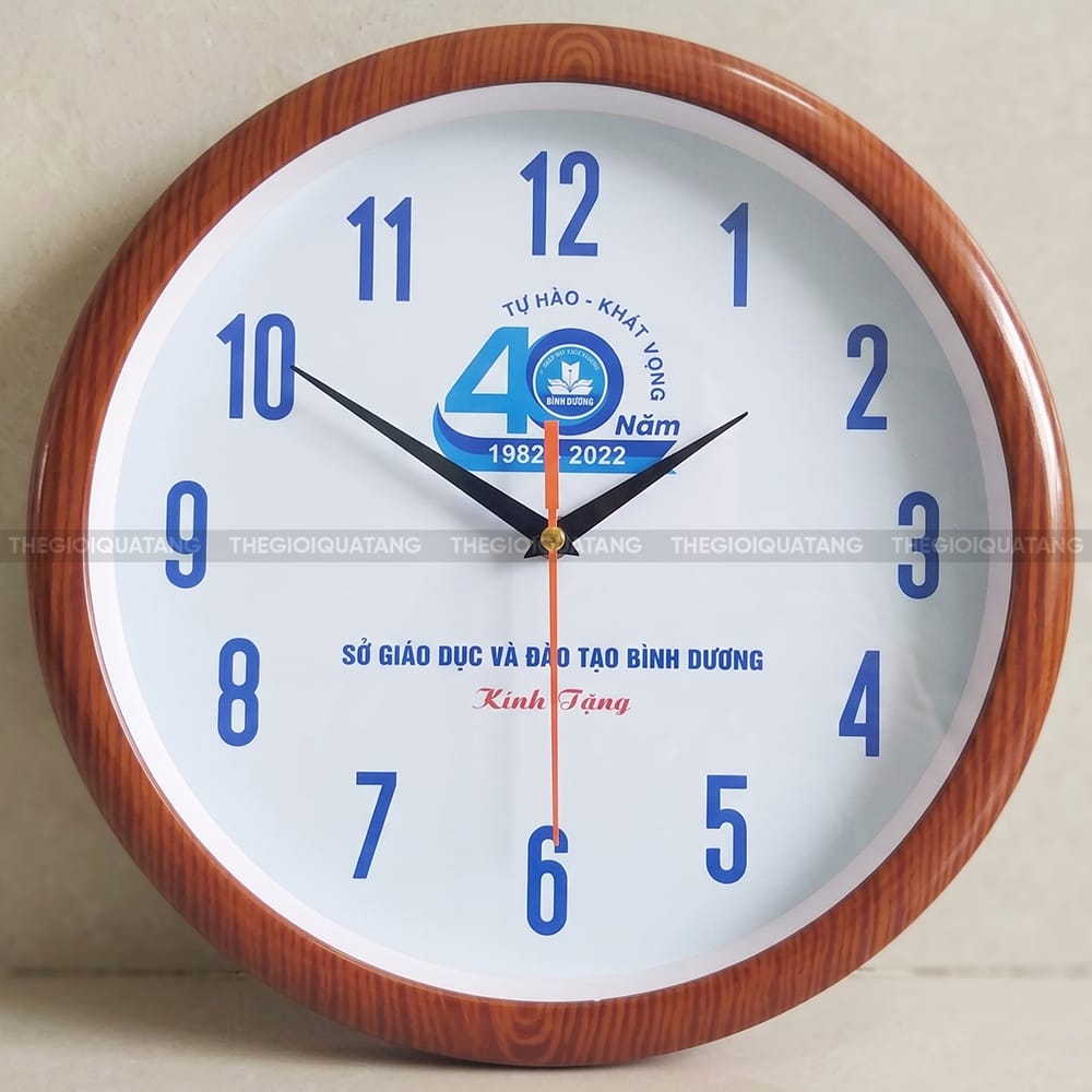 Sản xuất đồng hồ treo tường 40 năm thành lập sở Giáo Dục và Đào Tạo Bình Dương 5