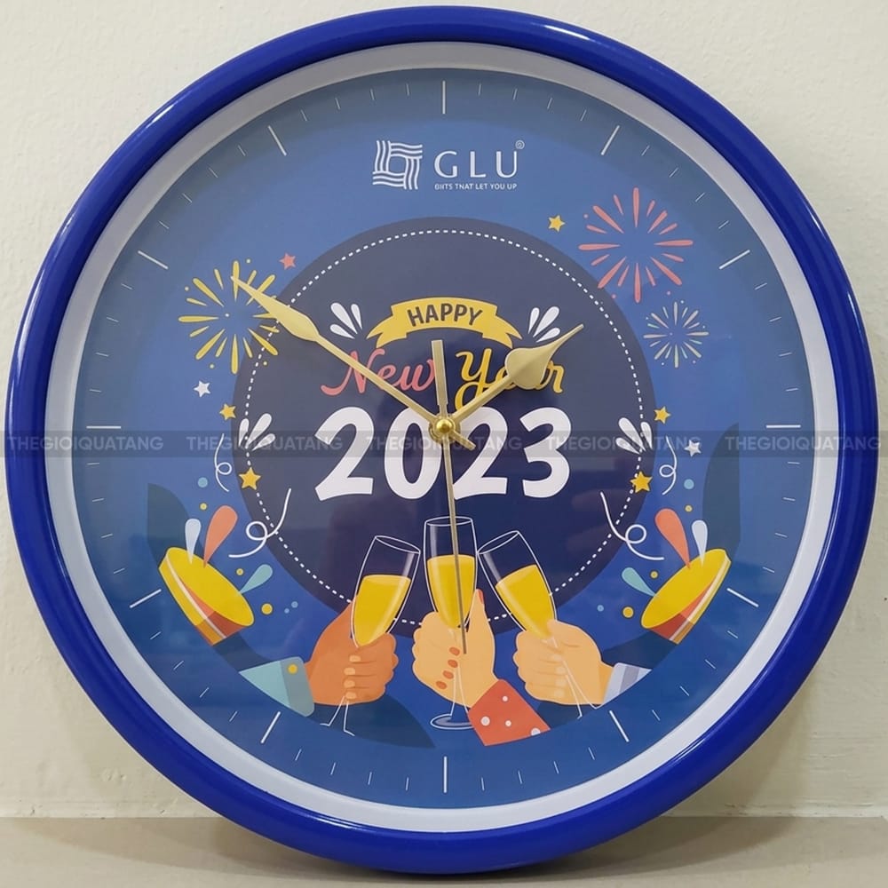 Sản xuất đồng hồ treo tường Chúc Mừng Năm Mới GLU 2023 -2