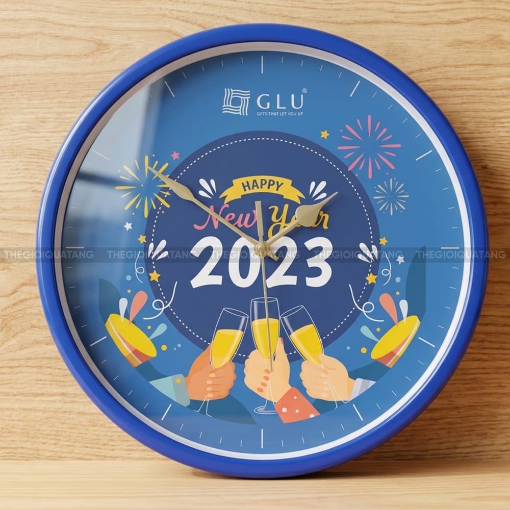 Sản xuất đồng hồ treo tường Chúc Mừng Năm Mới GLU 2023 -5