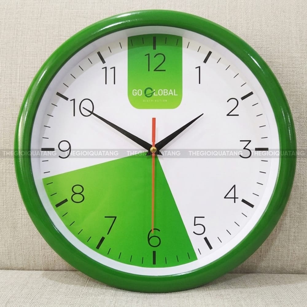 Sản xuất đồng hồ treo Tường hình tròn in logo DT25032 5