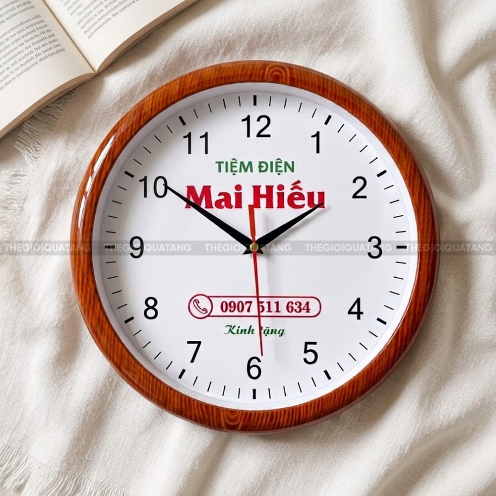 Sản xuất đồng hồ treo tường Tiệm Điện Mai Hiếu 1
