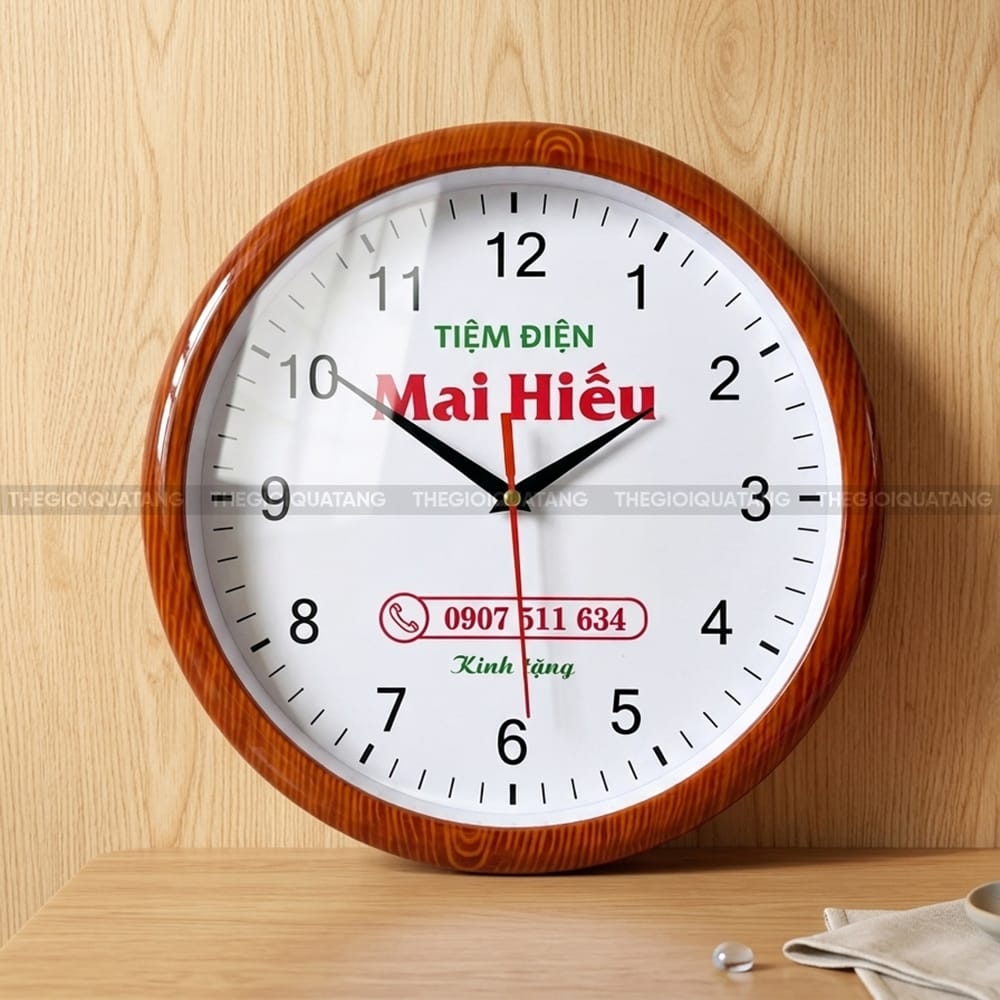 Sản xuất đồng hồ treo tường Tiệm Điện Mai Hiếu 3