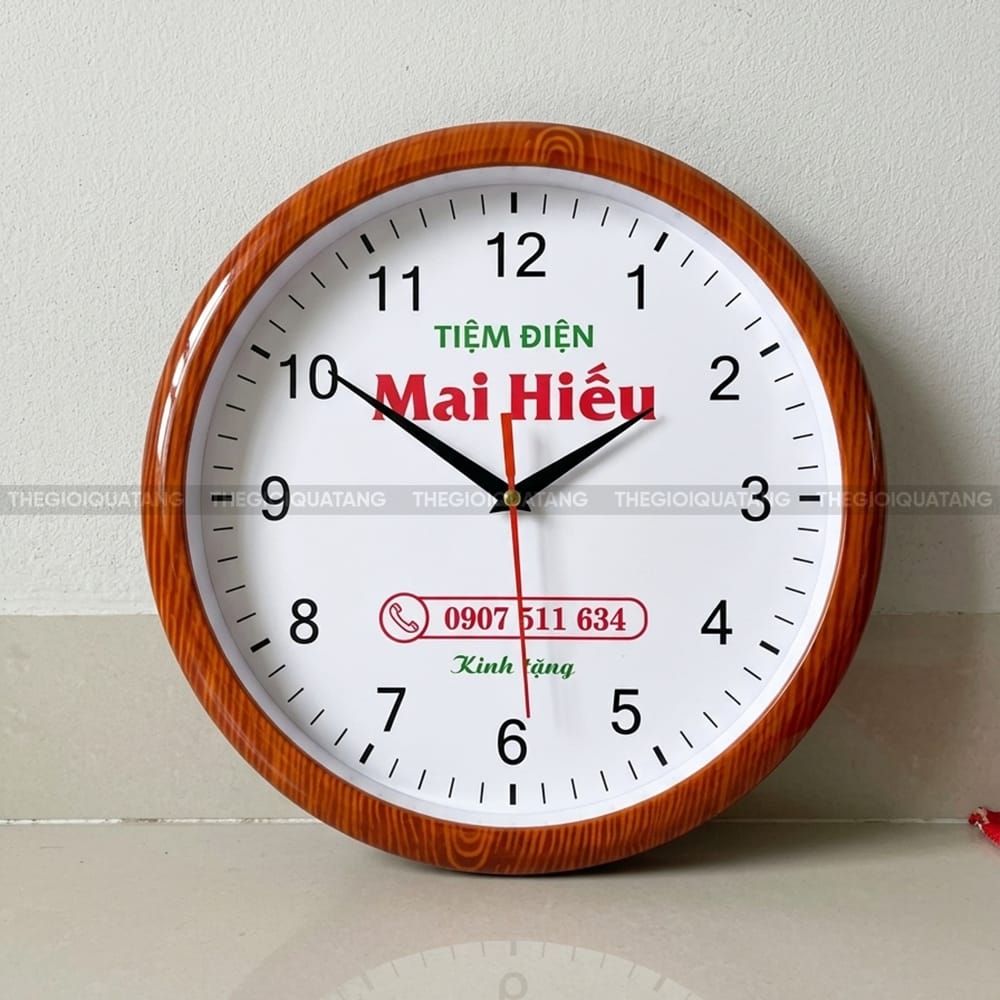 Sản xuất đồng hồ treo tường Tiệm Điện Mai Hiếu 4