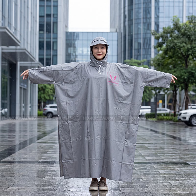 Áo mưa quà tặng in logo thương hiệu 1