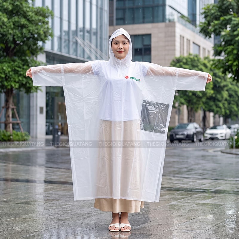 Áo mưa quảng cáo in logo theo yêu cầu 1