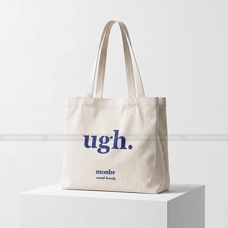 Đặt may túi canvas quảng cáo in logo 4