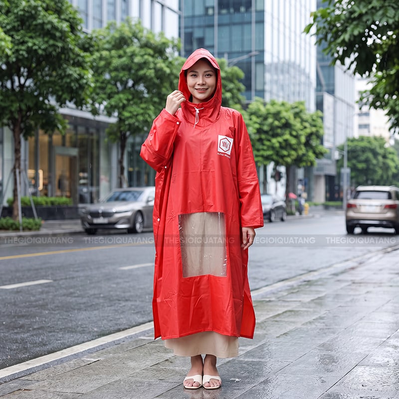 In áo mưa quà tặng sắc nét, bền màu 2