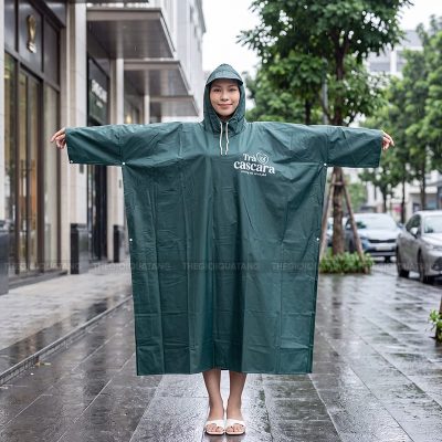 Làm áo mưa quảng cáo theo thiết kế riêng 1
