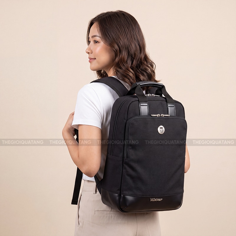 May balo quảng cáo theo yêu cầu in thêu logo 4