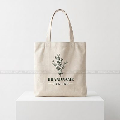 May túi vải bố quảng cáo in logo 1
