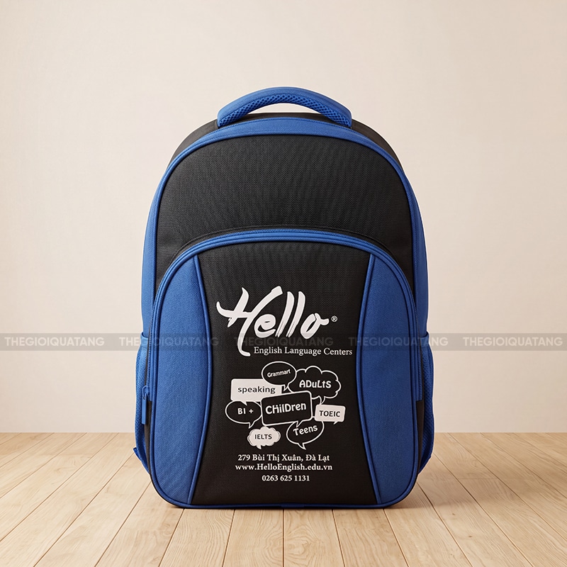 Quảng cáo balo in logo công ty 1