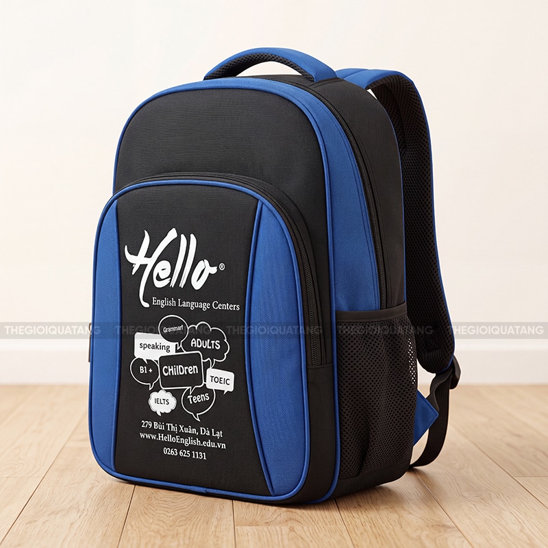 Quảng cáo balo in logo công ty 2