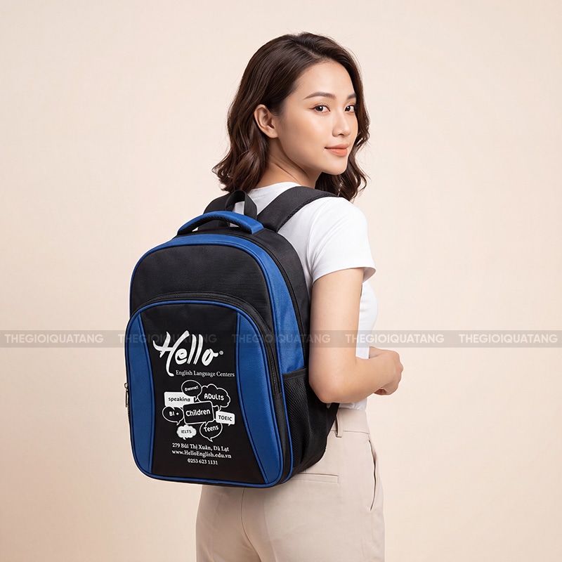 Quảng cáo balo in logo công ty 3
