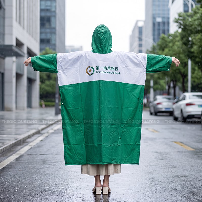 Sản xuất áo mưa in logo giá cạnh tranh 3