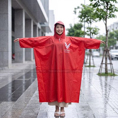 Sản xuất áo mưa quà tặng in logo 1